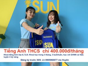 Tiếng Anh thcs chỉ 400.000đ