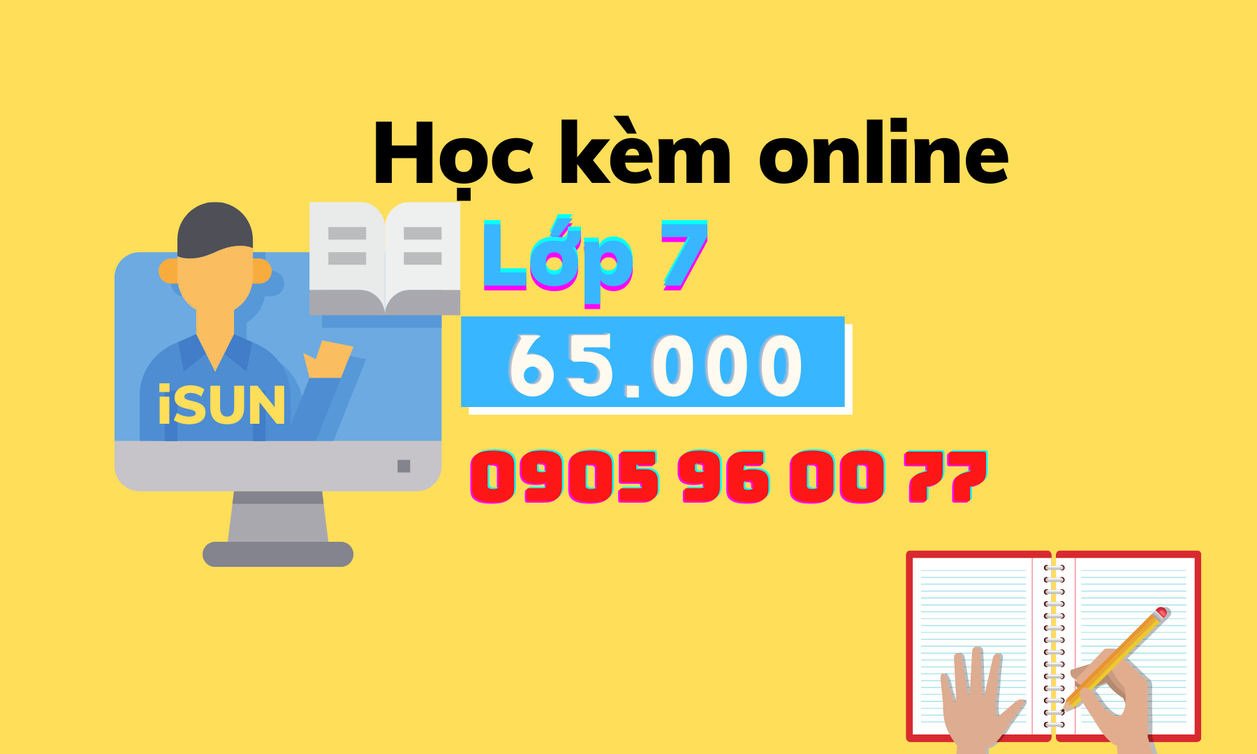 Học kèm online lớp 7