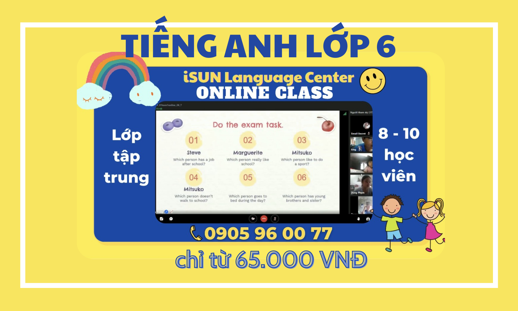 TIẾNG ANH LỚP 6 online