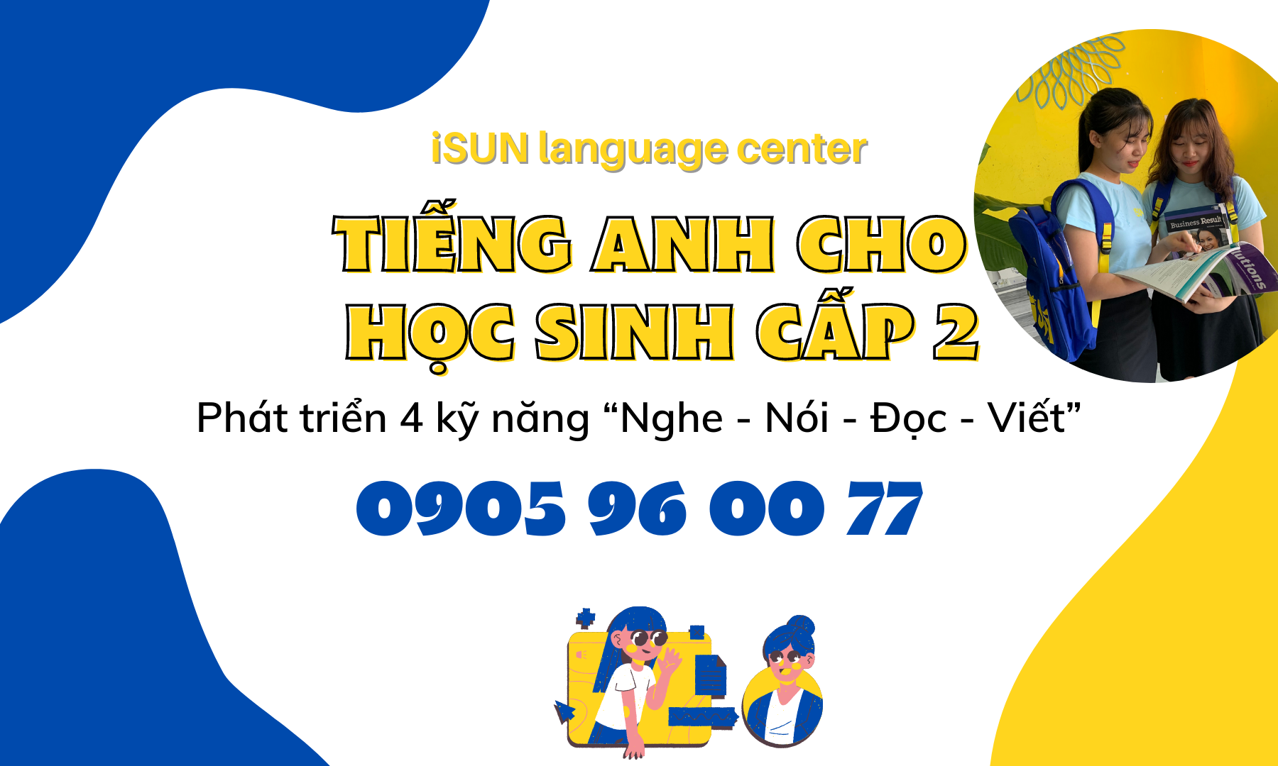 Tiếng anh cho học sinh cấp 2