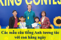 Các mẫu câu tiếng Anh tương tác với con hằng ngày