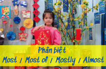 Phân biệt Most – Most of – Mostly – Almost