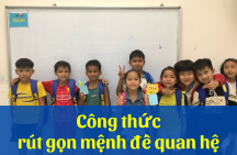 Công thức rút gọn mệnh đề quan hệ