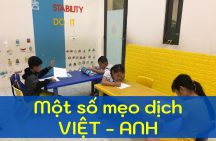 Một số mẹo dịch VIỆT – ANH