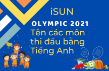 Những môn thi đấu bằng Tiếng Anh trong Thế vận hội Olympic 2021