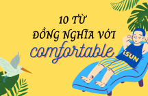 10 từ đồng nghĩa với COMFORTABLE