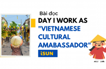Day I work as “Vietnamese Cultural Amabassador”