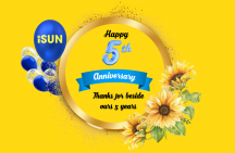 Chúc mừng sinh nhật iSUN – Tháng  tri ân  khách hàng đồng hành  trong chặn đường  5 năm
