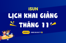 LỊCH KHAI GIẢNG LỚP TIẾNG ANH THÁNG 11/2024