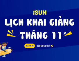 LỊCH KHAI GIẢNG LỚP TIẾNG ANH THÁNG 11/2024