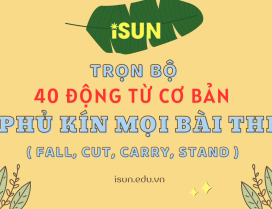 TRỌN BỘ 40 ĐỘNG TỪ PHỦ KÍN MỌI BÀI THI