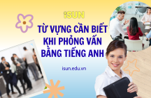 TỪ VỰNG CẦN BIẾT KHI PHỎNG VẤN BẰNG TIẾNG ANH