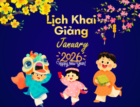 LỊCH KHAI GIẢNG THÁNG 1